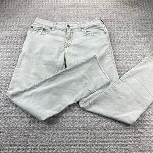True Religion Geno Pants Men Size 34 Grayish Light Brown Relaxed Slim Stretchy